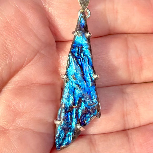 Rainbow Aura Kyanite Pendant - Morganna’s Treasures
