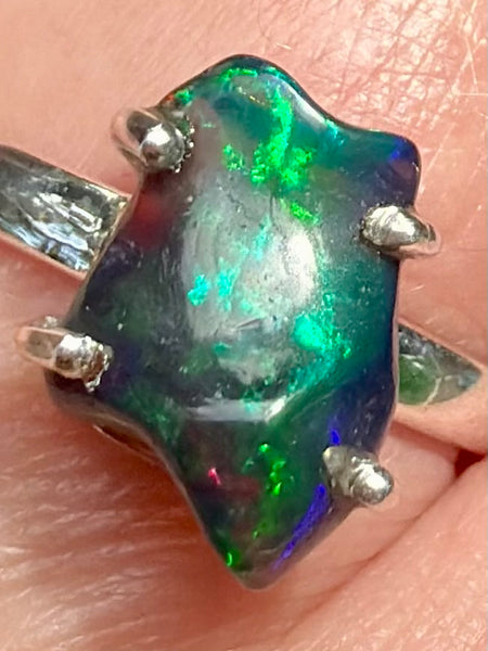 Chalama Black Opal Ring Size 8.5 - Morganna’s Treasures