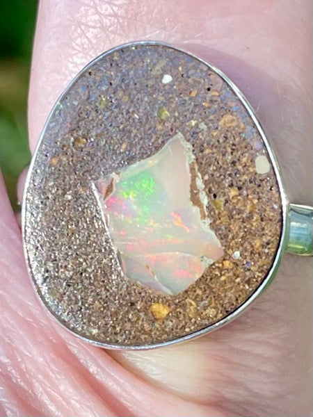 Stunning Boulder Opal Ring Size 9 - Morganna’s Treasures