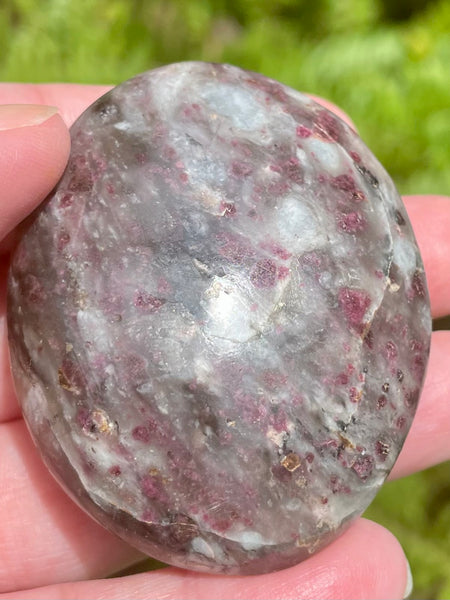 Large Garnet Palm Stone from Madagascar - Morganna’s Treasures 