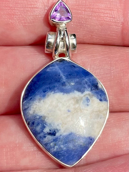 Sodalite and Amethyst Pendant - Morganna’s Treasures