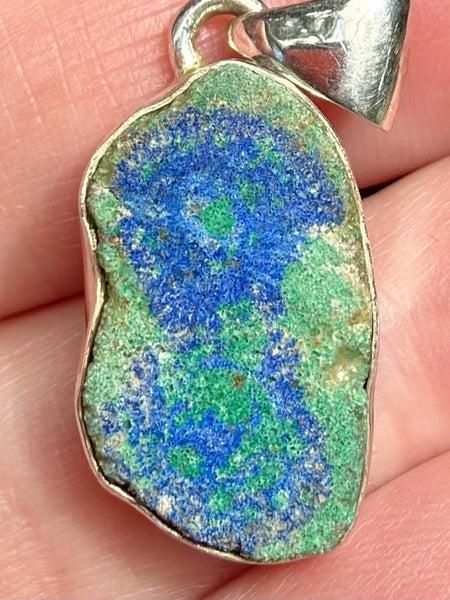 Azurite in Malachite Stalactite Pendant - Morganna’s Treasures