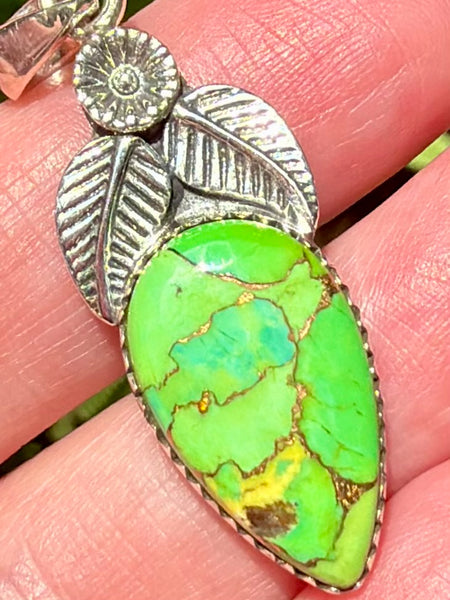 Green Copper Turquoise Pendant