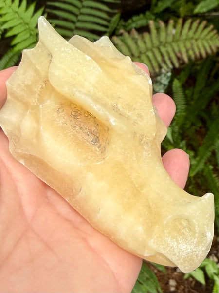 Large Orange Calcite Dragon