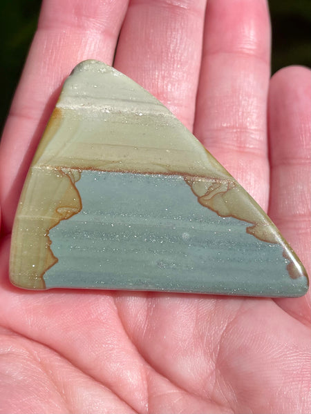 Succor Creek Picture Jasper Palm Stone - Morganna’s Treasures