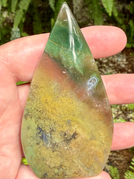 Beautiful Moss Agate Flame