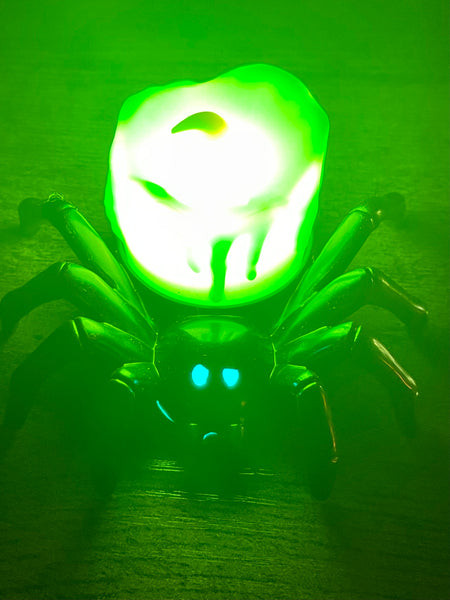 Light Up Spider Candle - Green - Morganna’s Treasures