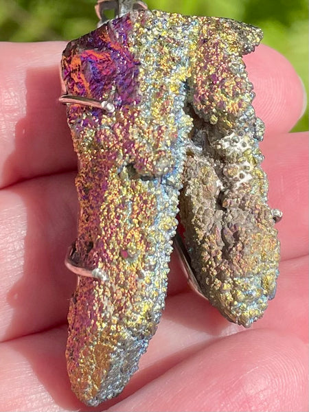 Titanium Aura Spirit Quartz Pendant - Morganna’s Treasures