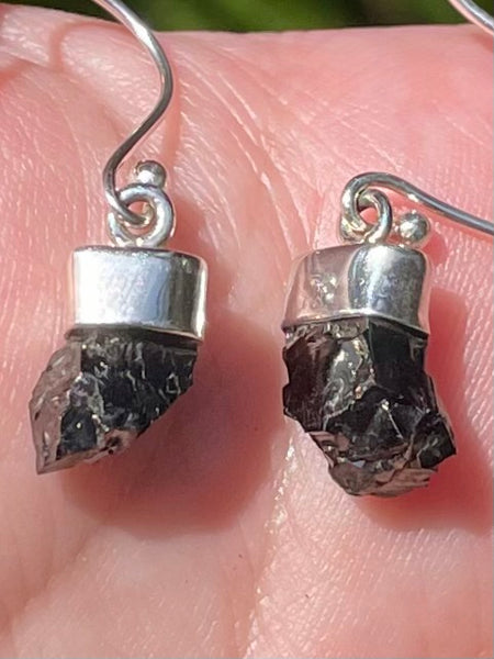 Rough Russian Shungite Earrings - Morganna’s Treasures 