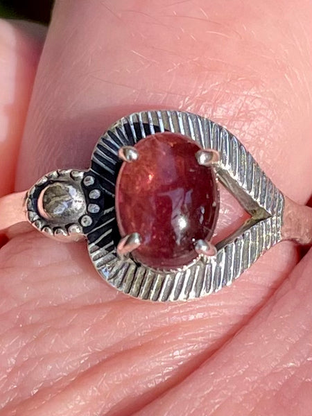 Pink Tourmaline Ring Size 7.5 - Morganna’s Treasures 