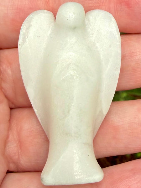 White Jade Pocket Angel