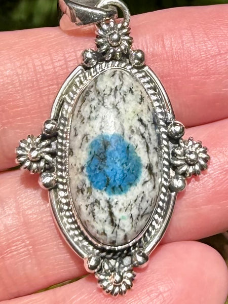 Gorgeous K2 Blue Azurite Pendant