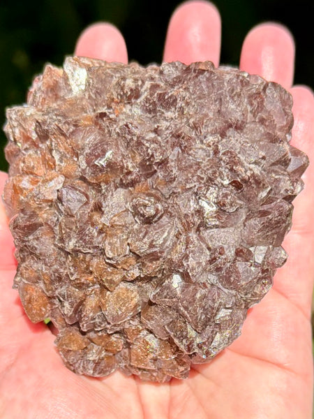 Beautiful Quartz with Hematite Inclusions Cluster
