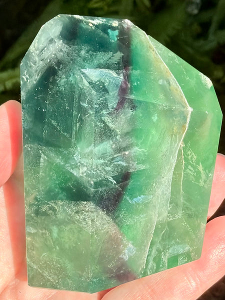 Gorgeous Fluorite Freeform with Rainbows - Morganna’s Treasures