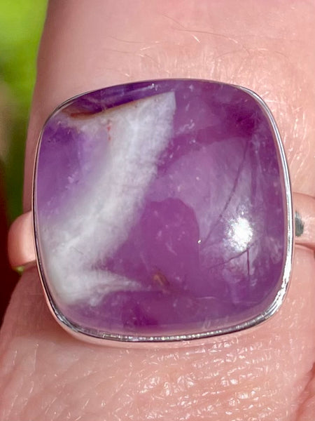 Chevron Amethyst Ring Size 7.5 - Morganna’s Treasures