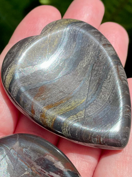 Tiger Iron Heart Palm Stones - Morganna’s Treasures 