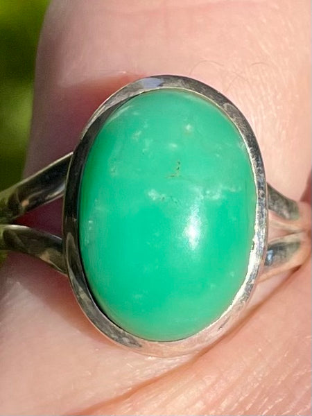 Chrysoprase Ring Size 7