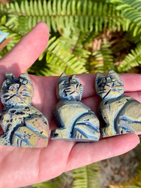 Titanium Calcite Cats - Morganna’s Treasures 