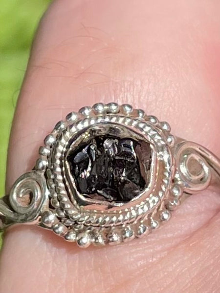 Rough Russian Shungite Ring Size 7 - Morganna’s Treasures 