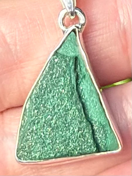 Druzy Malachite Pendant - Morganna’s Treasures