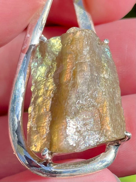 Rough Labradorite Pendant - Morganna’s Treasures