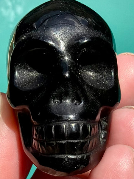 Black Obsidian Skull