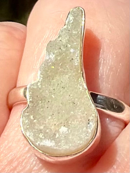 Quartz Druzy Ring Size 8