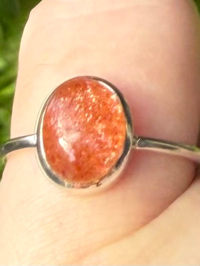Gorgeous Sunstone Ring Size 6.5 - Morganna’s Treasures