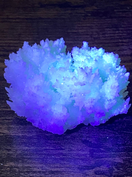 Fluorescent White Aragonite - Morganna’s Treasures 