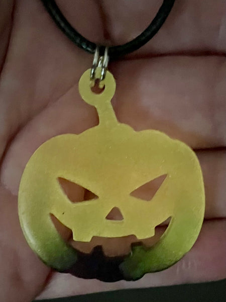 Glow in the Dark Jack o’ Lantern Necklace - Morganna’s Treasures