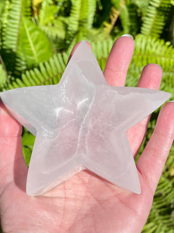 Selenite Star Charging Bowl - Morganna’s Treasures 