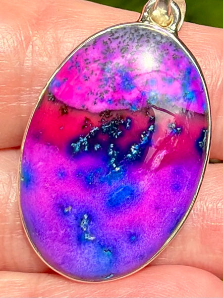 Purple Dendritic Opal Pendant