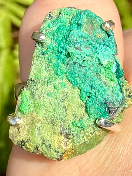Rough Conichalcite Ring Size 7.5 - Morganna’s Treasures