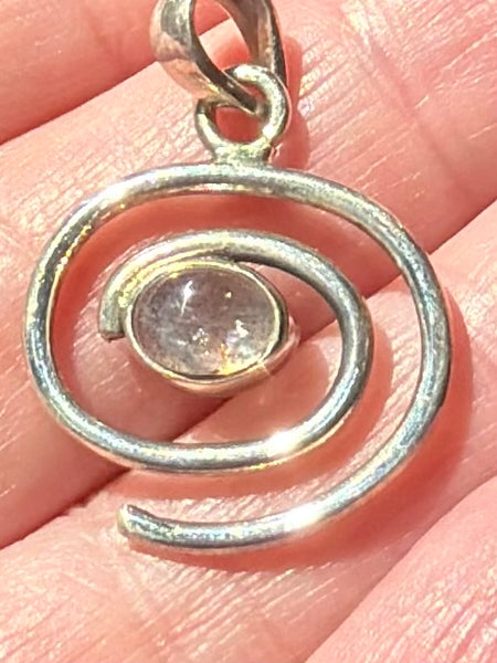 Rainbow Moonstone Pendant - Morganna’s Treasures