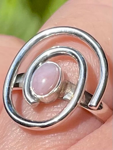 Peruvian Pink Opal Spiral Ring Size 7 - Morganna’s Treasures 