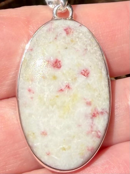 Cinnabar in Scapolite Pendant - Morganna’s Treasures