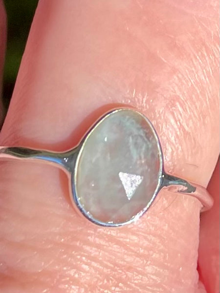 Faceted Aquamarine Ring Size 9 - Morganna’s Treasures 