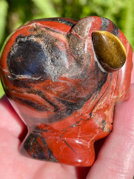 Red Jasper and Tigers Eye Alien - Morganna’s Treasures