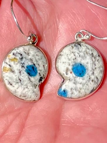 K2 Azurite Earrings - Morganna’s Treasures