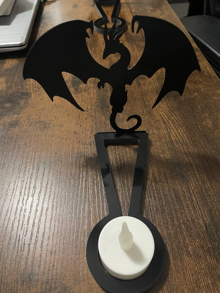 Dragon Shadow Stand Tea Light Holder - Morganna’s Treasures