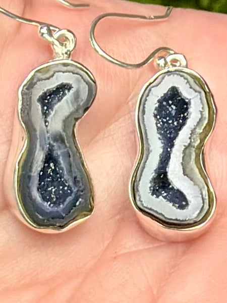 Coconut Geode Druzy Earrings
