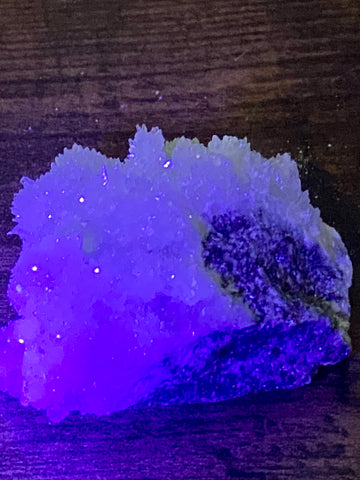 Fluorescent White Aragonite - Morganna’s Treasures 