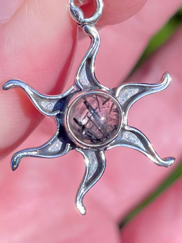Tourmanilated Quartz Star Pendant - Morganna’s Treasures
