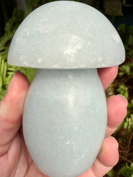 Blue Calcite Mushroom
