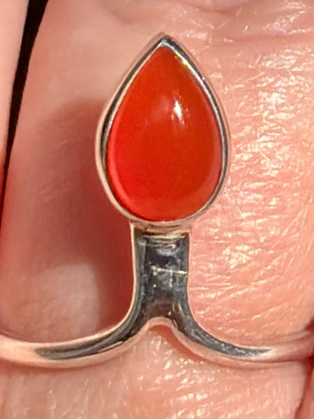 Beautiful Carnelian Ring Size 7.5