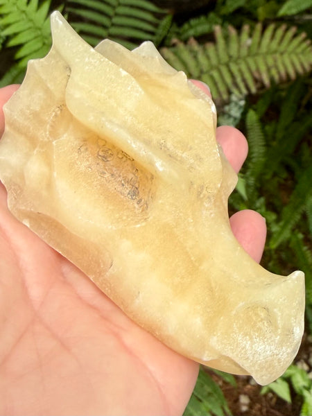 Large Orange Calcite Dragon
