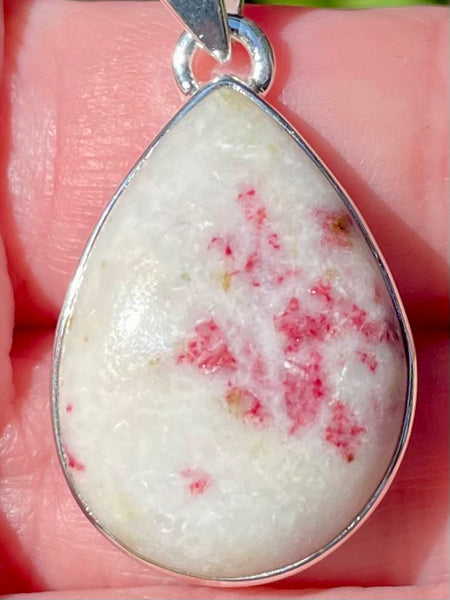 Cinnabar in Scapolite Pendant - Morganna’s Treasures