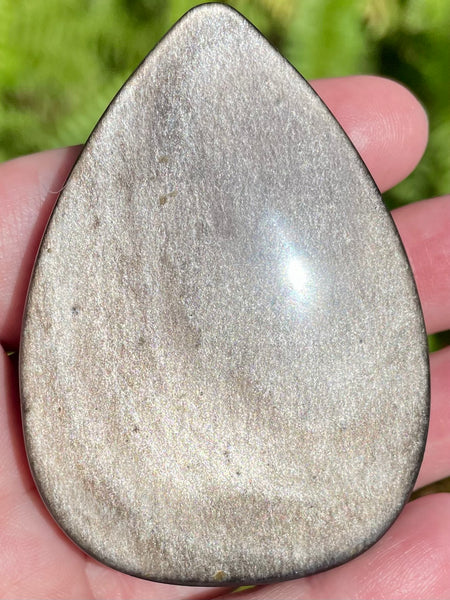 Silver Sheen Obsidian Flame