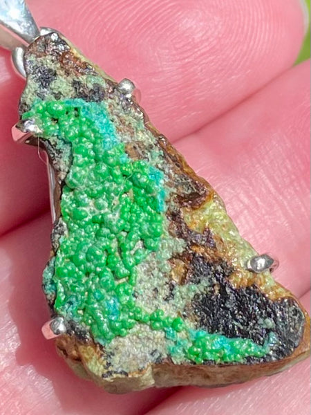 Rough Conichalcite Pendant - Morganna’s Treasures