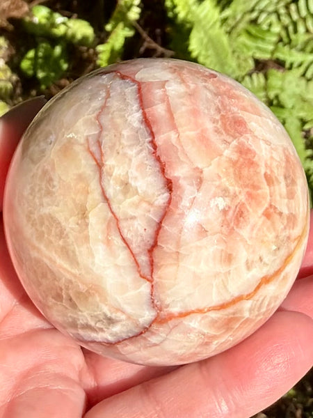 Beautiful Red Calcite Sphere